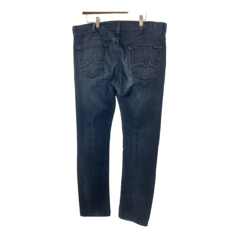 7 FOR ALL MANKIND Slimmy Mens Jeans Size 38x33 Blue Relaxed Fit - Picture 6 of 6